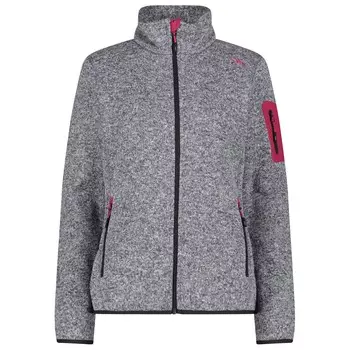 Флисовая жилетка Cmp Women's Jacquard Knitted, цвет Titanio/Bianco/Fucsia