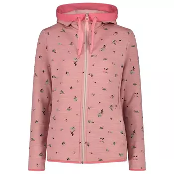 Флисовая жилетка Cmp Women's Printed Stretch Fix Hood, цвет Rose Melange