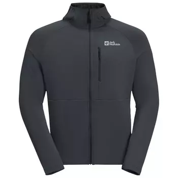Флисовая жилетка Jack Wolfskin Kolbenberg Hooded Full Zip, цвет Phantom