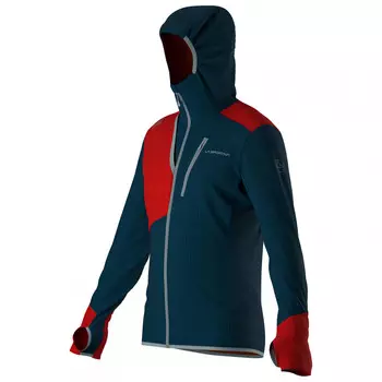 Флисовая жилетка La Sportiva Aequilibrium Thermal Hoody, цвет Storm Blue/Poppy