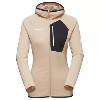 Флисовая жилетка Mammut Women's Aenergy Light Midlayer Hooded, цвет Savannah/Black