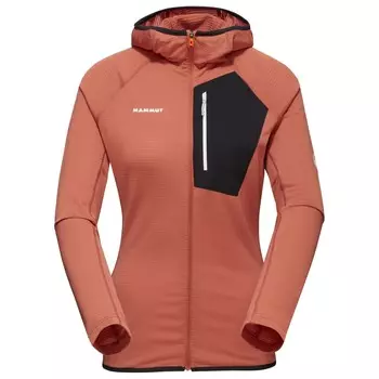 Флисовая жилетка Mammut Women's Aenergy Light Midlayer Hooded, цвет Brick/Black