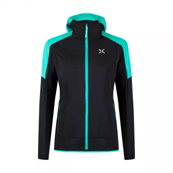 Флисовая жилетка Montura Women's Light Revolution Maglia, цвет Nero/Care Blue