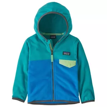Флисовая жилетка Patagonia Baby Micro D Snap T, цвет Vessel Blue