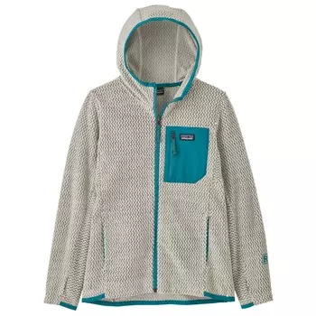 Флисовая жилетка Patagonia Kid's R1 Air Full Zip Hoody, цвет Wool White