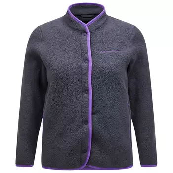 Флисовая жилетка Peak Performance Women's Fleece Snap Cardigan, цвет Motion Grey/Royal Purple