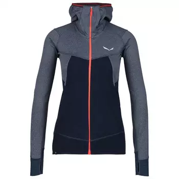 Флисовая жилетка Salewa Women's Puez Hybrid Polarlite Fullzip, цвет Navy Blazer Melange