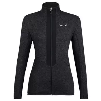 Флисовая жилетка Salewa Women's Rocca 2 PL Full Zip, цвет Black Out Melange