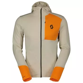Флисовая жилетка Scott Defined Light, цвет Dust White/Flash Orange