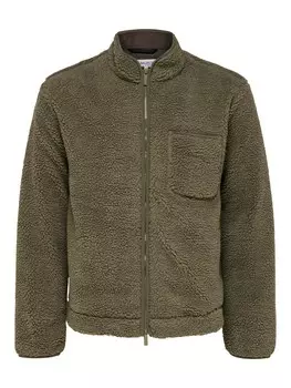 Флисовая жилетка SELECTED HOMME, хаки