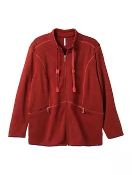 Флисовая жилетка Sheego, ржаво-красный