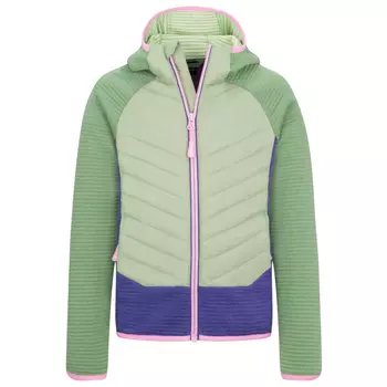 Флисовая жилетка Trollkids Girl's Sirdal, цвет Pistachio Green/Violet Blue/Wild Rose