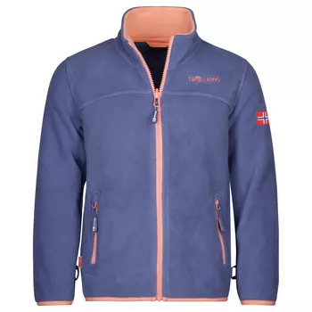Флисовая жилетка Trollkids Girls Oppdal XT, цвет Lotus Blue/Dahlia