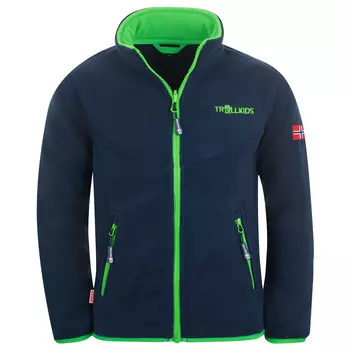Флисовая жилетка Trollkids Kids Oppdal XT, цвет Navy/Bright Green
