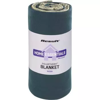 Флисовое одеяло 125 х 150 см. Мягкий плед. Result, зеленый