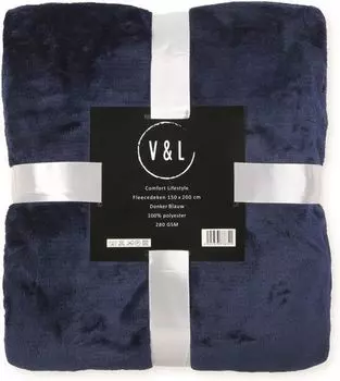 Флисовое одеяло (150х100см), Мстители Zoem Enterprise, темно-синий