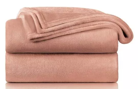 Флисовое одеяло Blumtal Anton, 150x1x130 см, розовый