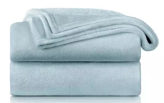Флисовое одеяло Blumtal Anton, 150x1x130 см, светло-голубой