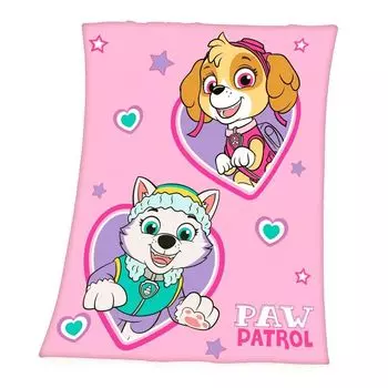 Флисовое одеяло для пастухов 130x170см Paw Patrol Chase Marshall приятное одеяло синее детское одеяло из флиса Herding, розовый