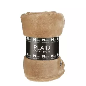 Флисовое одеяло Famke In The Mood Collection - Д180 x Ш130 см - светло-коричневый