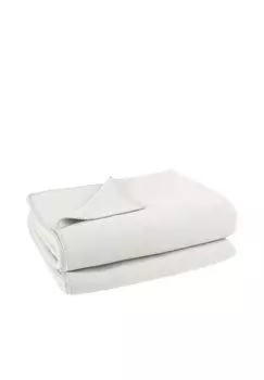 Флисовое одеяло из мягкого флиса Zoeppritz, offwhite
