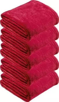 Флисовое одеяло REDBEST 5er-Pack 204847, 150x1x200 см, красный