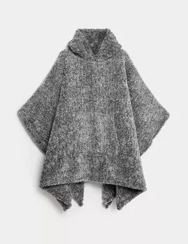 Флисовое одеяло Teddy с капюшоном The Marks & Spencer Snuggle, серый
