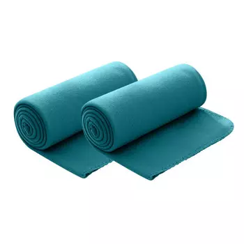 Флисовое одеяло wometo, 130x160 см, бирюзовый