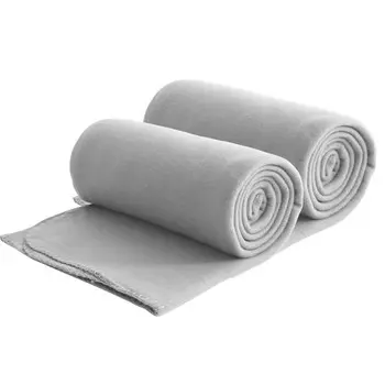 Флисовое одеяло wometo, 130x160 см, светло-серый