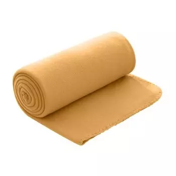 Флисовое одеяло wometo basic Polar-Fleece, 130x160 см, желтый