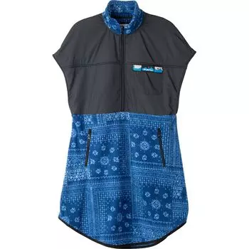 Флисовое платье-кейп neve Kavu, цвет blue bandana