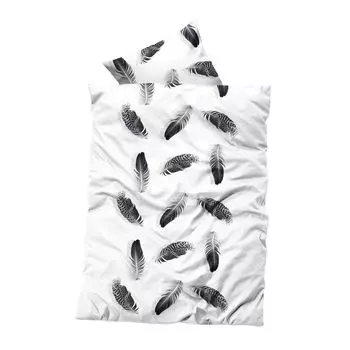 Флисовое постельное белье флисовый пододеяльник 155х220 см, наволочка 80х80 см Постельный комплект из 2 предметов на молнии Buymax