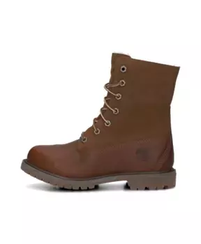 Флисовые ботинки Teddy на шнуровке Timberland, коричневый