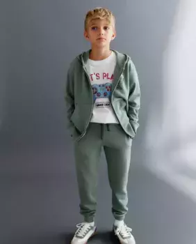 Флисовые брюки для мальчиков Kids El Corte Ingls, зеленый