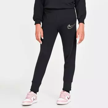 Флисовые брюки-джоггеры Nike Sportswear Icon для девочек, черный