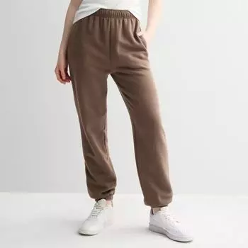 Флисовые брюки-джоггеры с отворотами для юниоров So, цвет beau brown