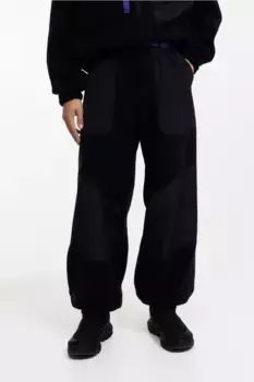 Флисовые брюки H&M, черный