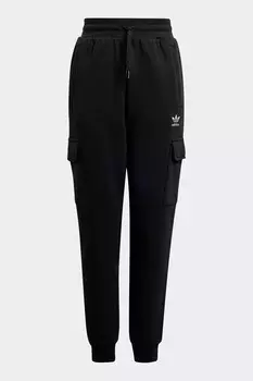 Флисовые брюки карго Adidas, черный