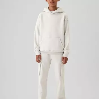 Флисовые брюки-карго Gap, белый