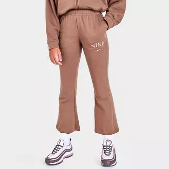 Флисовые брюки Nike Sportswear Trend для девочек, коричневый