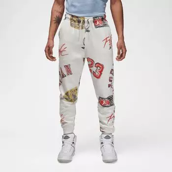 Флисовые брюки с принтом Essentials JORDAN, цвет sail/black