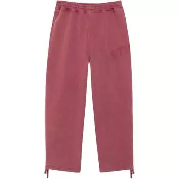 Флисовые брюки с выцветшим рисунком Stussy, черный