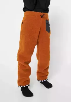 Флисовые брюки WeeDo "FOXDO", удлиненные манжеты, эластичная лента с фиксатором шнура, коричневый