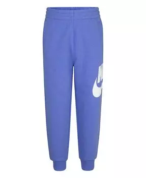 Флисовые джоггеры для маленьких мальчиков Nike, синий