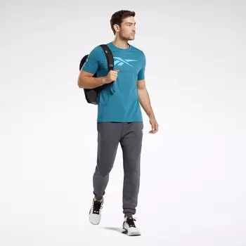 Флисовые джоггеры Identity Reebok, темно-серый