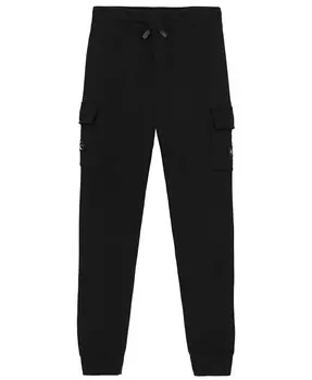 Флисовые джоггеры-карго для больших мальчиков Calvin Klein, черный