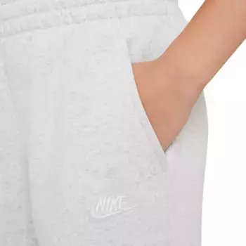 Флисовые джоггеры Nike All Kids Fit Sportswear Club, цвет Birch Hthr/Vast Grey/Wht