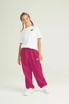 Флисовые джоггеры оверсайз Club Nike, розовый