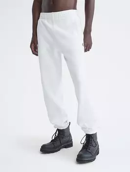 Флисовые джоггеры с логотипом Archive Calvin Klein, белый