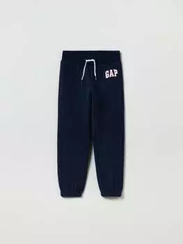 Флисовые джоггеры с логотипом Gap, цвет dark blue
